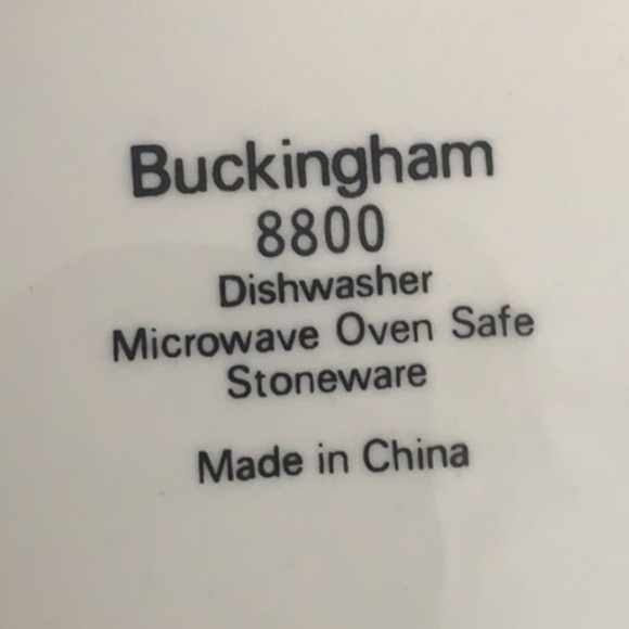 Buckingham Green Leaves Small Plate Set (8) - Picture 3 of 3